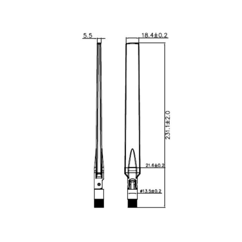 DeLOCK 88899 antena Antena dookólna RP-SMA 7 dBi-25581558