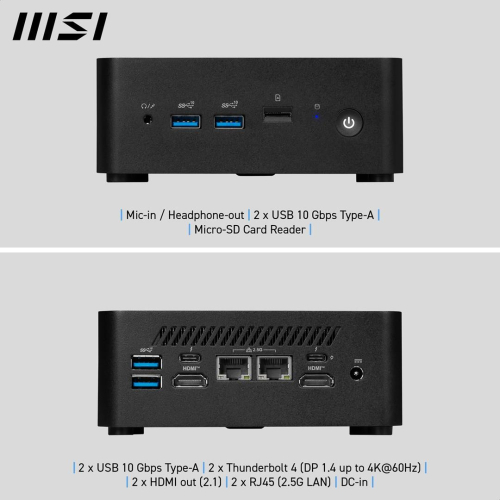 MSI Cubi NUC 1MG-014BEU Mini PC Czarny 100U Intel SoC-25585178