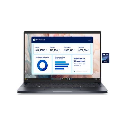 Dell Pro Premium 14 PA14250 | 14 " | FHD+ | Anti-glare | Intel Core Ultra 7 | 266V | 16 GB | LPDDR5x | Solid-state drive capacity 512 GB | Intel Arc G