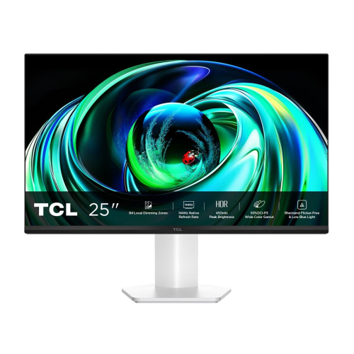 TCL 25G54 monitor komputerowy 63,5 cm (25") 1920 x 1080 px Full HD QLED Biały