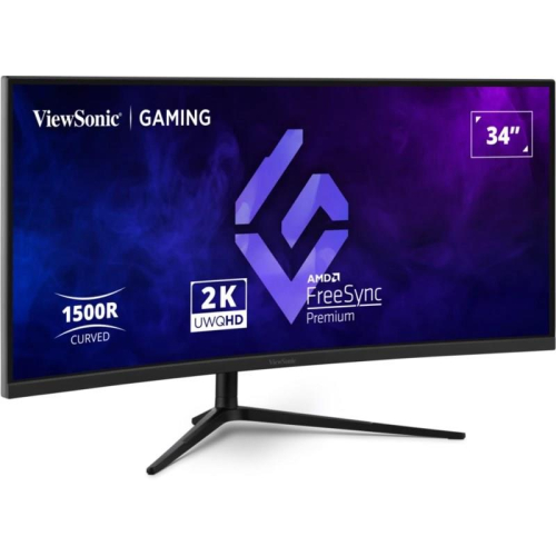 Viewsonic VX3418C-2K monitor komputerowy 86,4 cm (34") 3440 x 1440 px UltraWide Quad HD Czarny