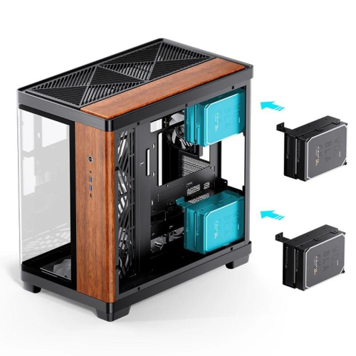 Jonsbo TK-4 Wood Tower Czarny, Drewno-25598593