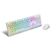 MSI S11-04DE305-CLA klawiatura Dołączona myszka Gaming USB QWERTZ Niemiecki Biały