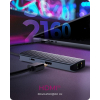 ICY BOX IB-DK4034a-CPD Przewodowa USB 3.2 Gen 1 (3.1 Gen 1) Type-C Aluminium, Srebrny-25646680