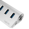 LogiLink CR0045 huby i koncentratory USB 3.2 Gen 1 (3.1 Gen 1) Type-A 5000 Mbit/s Srebrny-25675481