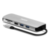 Port Designs 900164 stacja dokująca Przewodowa USB 3.2 Gen 1 (3.1 Gen 1) Type-C Stal nierdzewna