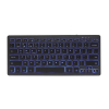 Gembird KB-BTRGB-01-DE klawiatura Uniwersalne Bluetooth QWERTZ Niemiecki Czarny-25675929