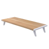 Techly ICA-MS 389 uchwyt / stojak do monitorów Biurko Biały, Drewno-25693931