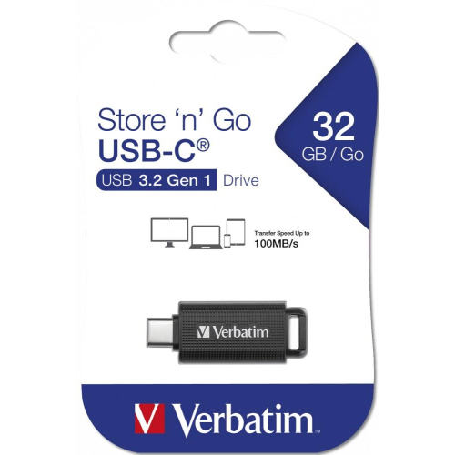 Verbatim Store 'n' Go pamięć USB 128 GB USB Type-C 3.2 Gen 1 (3.1 Gen 1) Czarny-25600996