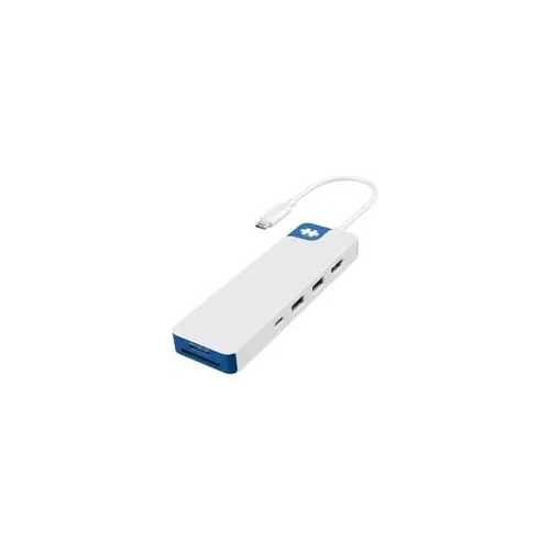 HYPER HD4102BUGL huby i koncentratory USB 3.2 Gen 1 (3.1 Gen 1) Type-C 5000 Mbit/s Niebieski, Biały