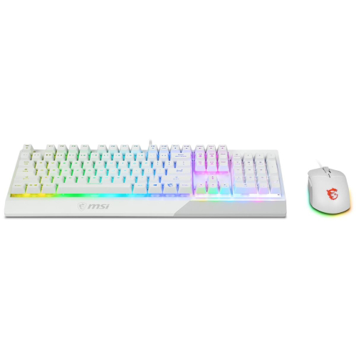 MSI S11-04DE305-CLA klawiatura Dołączona myszka Gaming USB QWERTZ Niemiecki Biały-25602126