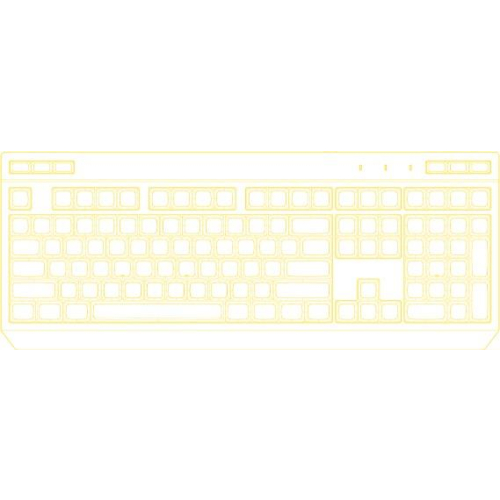 HATOR Icefall klawiatura Gaming USB QWERTY US English Biały-25602196