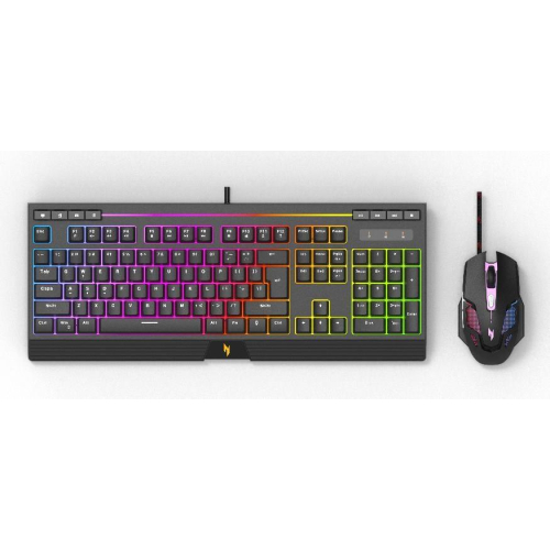 Acer NAK200 + NMW200 klawiatura Dołączona myszka Gaming USB Amerykański międzynarodowy Czarny