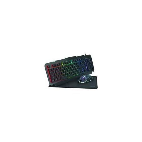 LogiLink ID0185 klawiatura Dołączona myszka Gaming USB QWERTY Angielski Czarny