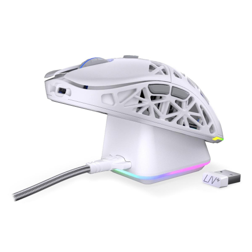ENDORFY LIV Plus Wireless Onyx White myszka Gaming Oburęczny Bluetooth Optyczny 26000 DPI-25602824