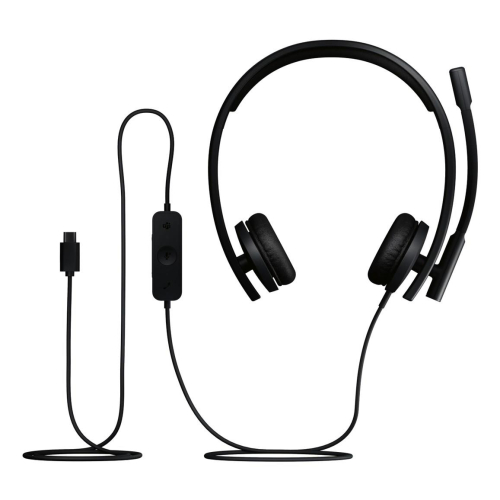 Logitech H570E Zestaw słuchawkowy Przewodowa Opaska na głowę Biuro/centrum telefoniczne USB Type-C Czarny-25603419