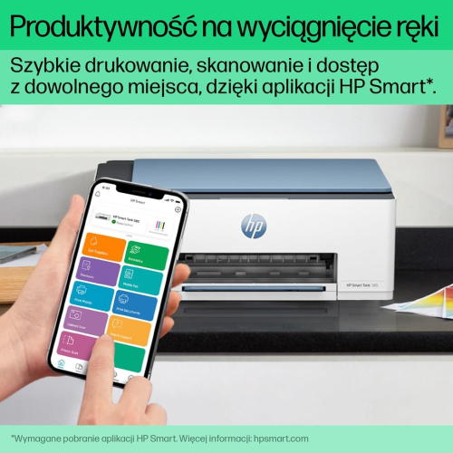 HP Smart Tank 585 Bezprzewodowe All-in-One W kolorze Drukarka, Kopiarka, skaner-25603723