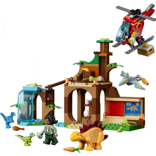 Klocki Jurassic World 77981 Welociraptor, stegozaur i pteranodon - Centrum ratunkowe-25626093