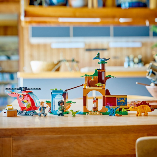 Klocki Jurassic World 77981 Welociraptor, stegozaur i pteranodon - Centrum ratunkowe-25626094
