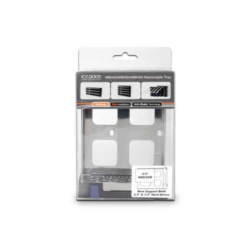 Icy Dock MB453TRAY-2B panel drive bay Taca napędu pamięci masowej Czarny, Metaliczny-25646208