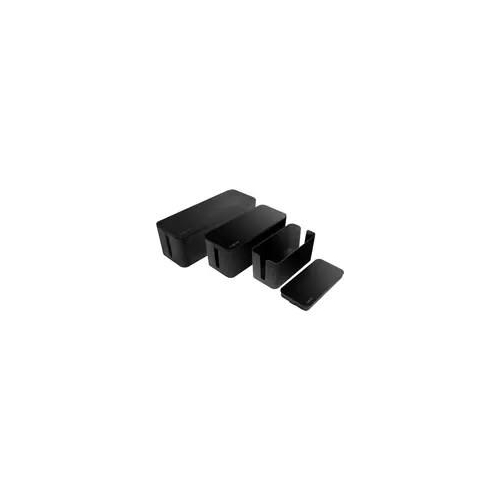 LogiLink KAB0077 organizator na kable Uniwersalne Skrzynka kablowa Czarny 3 szt.