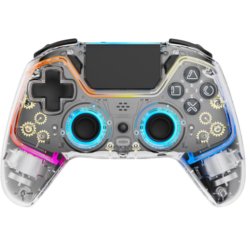 Deltaco Gaming GAM-169-T kontroler gier Przezroczysty Bluetooth/USB Gamepad Android, Nintendo Switch, PC, PlayStation 4, iOS