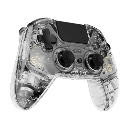 Deltaco Gaming GAM-169-T kontroler gier Przezroczysty Bluetooth/USB Gamepad Android, Nintendo Switch, PC, PlayStation 4,