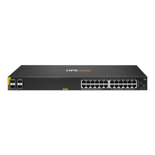 HPE Aruba Networking CX 6000 24p 10M/100M/1G Class4 PoE 4p SFP 1G 370W Switch Zarządzany L3 Gigabit Ethernet (10/100/1000) Obsługa PoE 1U
