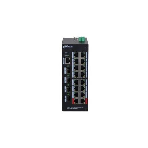 Dahua Technology HS4420-16GT-190 przełącznik sieciowy Zarządzany L2 Gigabit Ethernet (10/100/1000) Obsługa PoE Deskt