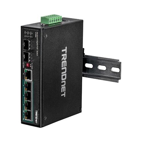 Przełącznik przemysłowy TRENDnet 6 portów Gbit PoE+ Metal-25653725