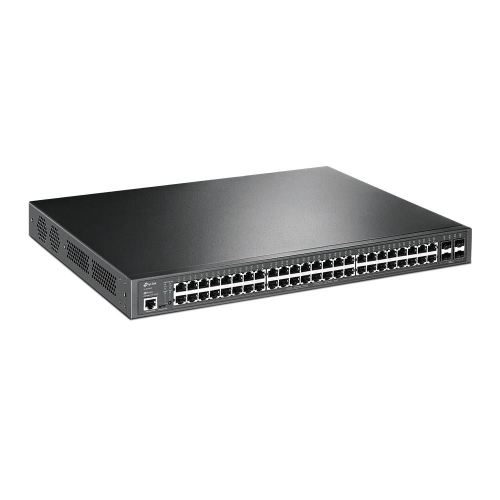 TP-Link JetStream TL-SG3452P przełącznik sieciowy Zarządzany L2/L3 Gigabit Ethernet (10/100/1000) Obsługa PoE 1U Czarny