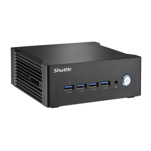 Shuttle Nano PC NA10H Wielkość PC 1L Czarny 8845HS 3,8 GHz