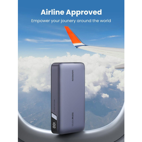 Ugreen 25188 bank mocy 20000 mAh Szary-25657796