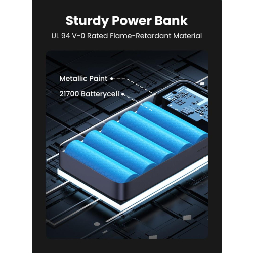 Ugreen 25188 bank mocy 20000 mAh Szary-25657797