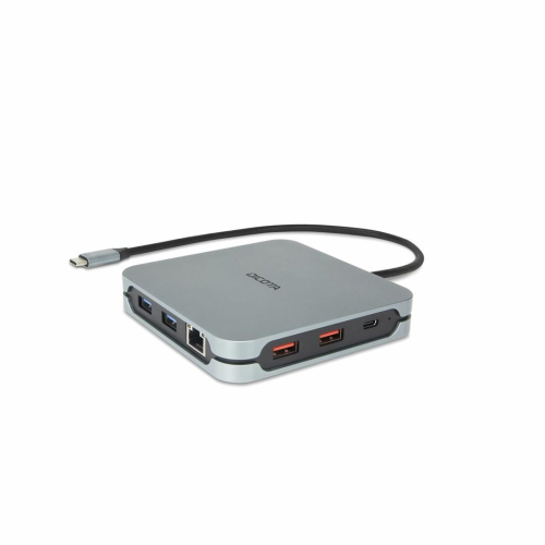 DICOTA D32057 huby i koncentratory USB Type-C 10000 Mbit/s Srebrny-25660486