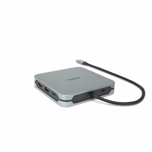 DICOTA D32057 huby i koncentratory USB Type-C 10000 Mbit/s Srebrny-25660489