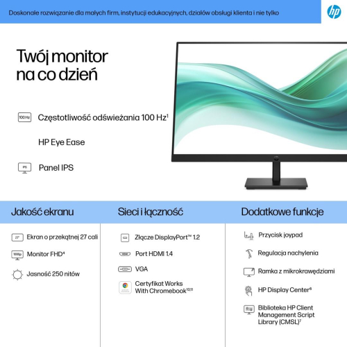 MONITOR HP LED 27” S3 Pro 327pf 100Hz (B0CG3UT)-25664211