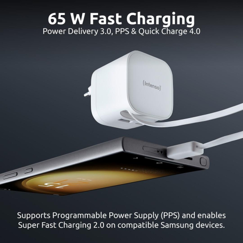 Intenso 7806520 adapter zasilający/ inwentor Wewnętrzna 65 W Czarny-25669324