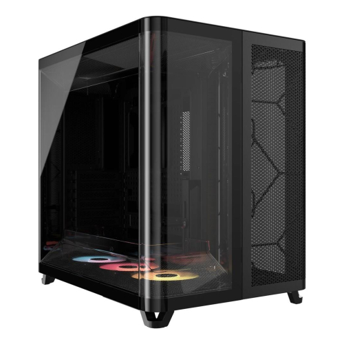 Obudowa komputera Corsair AIR 5400 RS-R ARGB, Midi Tower, Szkło hartowane, RGB - czarne, 3x wentylatory 120 mm w zestawie