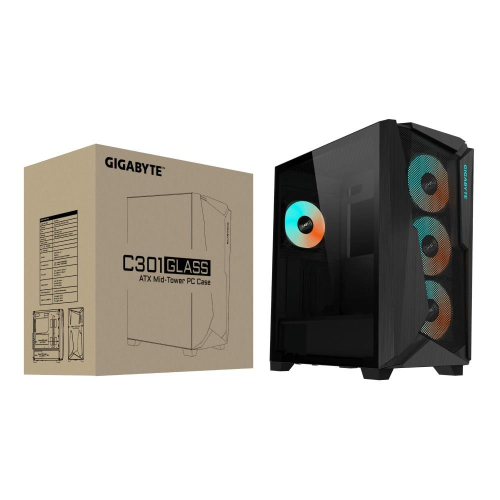 GIGABYTE C301 GLASS Midi Tower Czarny-25671192
