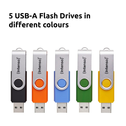 Intenso USB Flash Drive Office Line 3543595 3.2 5St. Multipack - 64 GB pamięć USB USB Typu-A 3.2 Gen 1 (3.1 Gen 1) Wie