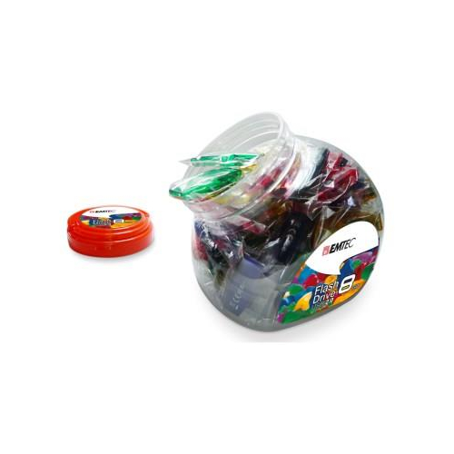 Emtec ECMMD16GC410JAR80 pamięć USB 16 GB USB Typu-A 2.0 Niebieski, Zielony, Fioletowy, Czerwony, Żółty