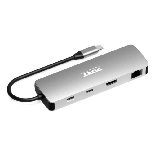 Port Designs 900164 stacja dokująca Przewodowa USB 3.2 Gen 1 (3.1 Gen 1) Type-C Stal nierdzewna-25675538
