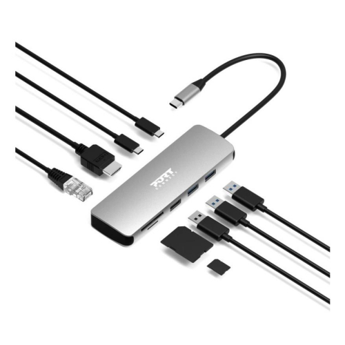 Port Designs 900164 stacja dokująca Przewodowa USB 3.2 Gen 1 (3.1 Gen 1) Type-C Stal nierdzewna-25675540