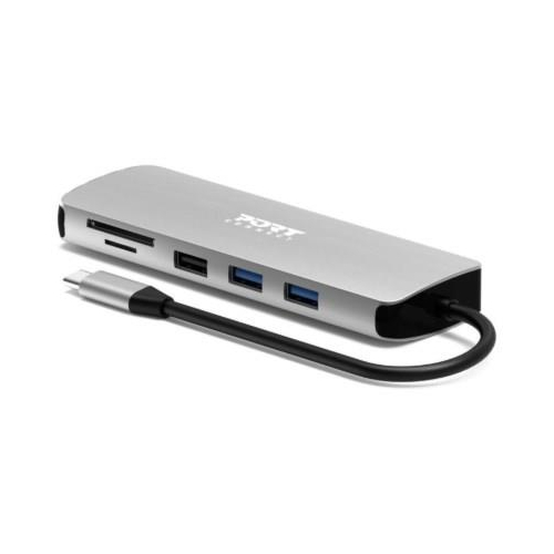 Port Designs 900164 stacja dokująca Przewodowa USB 3.2 Gen 1 (3.1 Gen 1) Type-C Stal nierdzewna