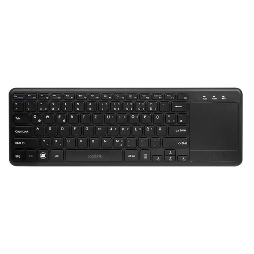 LogiLink ID0188 klawiatura Dom RF Wireless QWERTZ Czarny-25675805