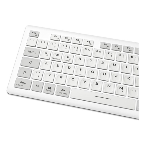 Sharkoon OfficePal K30W wh klawiatura Dom/Biuro USB QWERTZ Niemiecki Biały-25675965