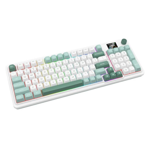 REDRAGON K719WG-RGB-PRO Galatin klawiatura USB + RF Wireless + Bluetooth Biały, Zielony-25676003