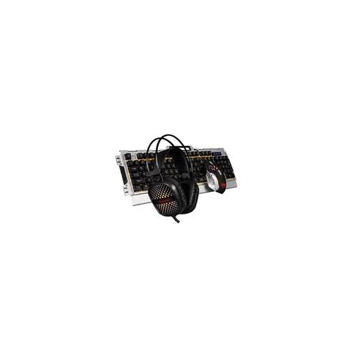 Marvo CM303 klawiatura Dołączona myszka Gaming USB Czarny, Srebrny