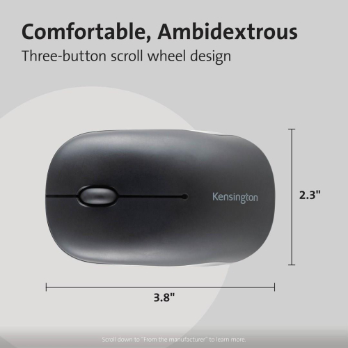 Myszka Kensington Pro Fit Bluetooth Compact Podróżniczy Oburęczny-25676329